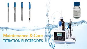The maintenance and care of titration electrodes includes proper storage, refilling with the correct electrolyte and, if necessary, cleaning the electrode.
