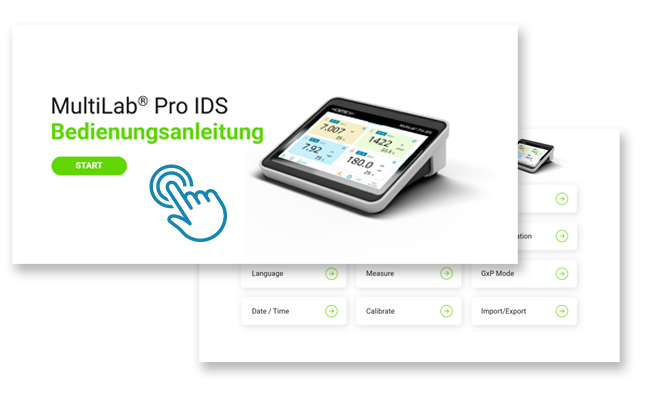 Interaktive Bedienungsanleitung MultiLab Pro IDS