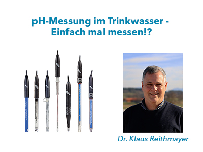 pH-Messung im Trinkwasser -  Einfach mal messen!?<br>Datum: 11.04.2024 <br>Zeit: 15:00 – 15:30 Uhr <br>Ort: Halle B1 / 131