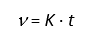 For sufficiently long flow times, which are specified in the standards for capillary viscometry, this relationship is linear and a viscometer constant, also known as the calibration constant