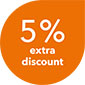 5% extra discount!