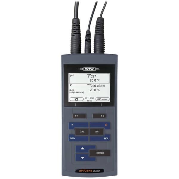 Universal multi-parameter portable meter ProfiLine pH/Cond 3320