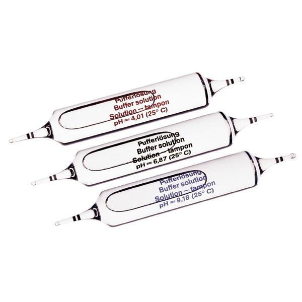 DIN Pufferlösung in FIOLAX®Ampullen, Sortiment 4,01/6,87/9,18 - SI Analytics
