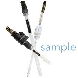 Process pH Electrode with Liquid Electrolyte, Refill Nozzle, Platinum Wire Diaphragm