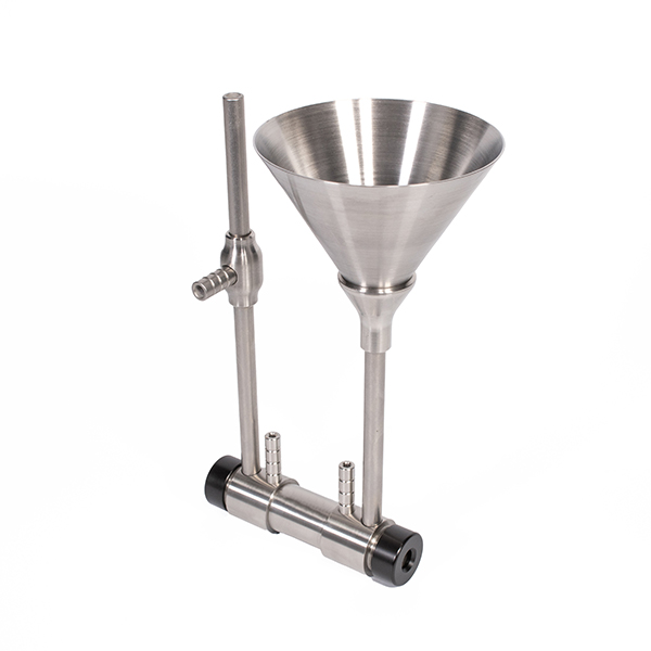 Metal Polarimeter Tube with Water Jacket, Funnel Flow, Metal end caps | Bellingham + Stanley