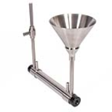 Metal Polarimeter Tube with Water Jacket, Funnel Flow, Metal end caps | Bellingham + Stanley