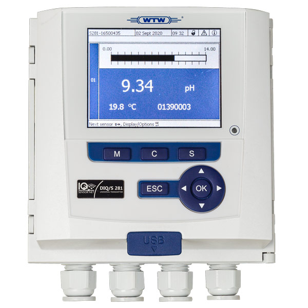 Product image of WTW's DIQ/S 281-CR2 Universal Monitor (pH measurement)