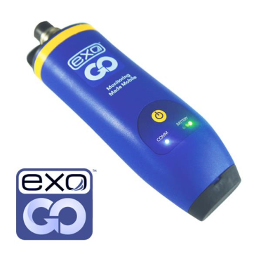 EXO GO wireless communication device uses Bluetooth to connect any Windows OS device to a submerged EXO Sonde.