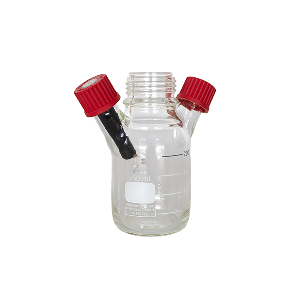Measuring bottle with 2 connections MF45/250