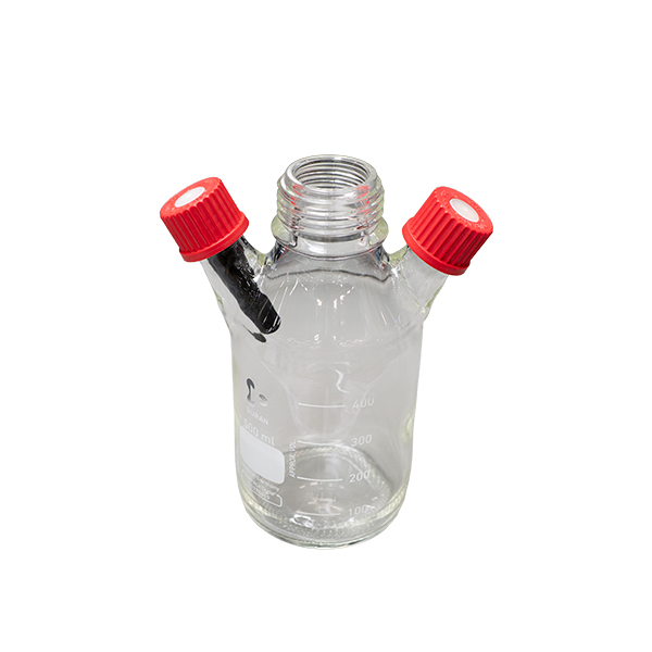 Measuring bottle with 2 connections MF45/500