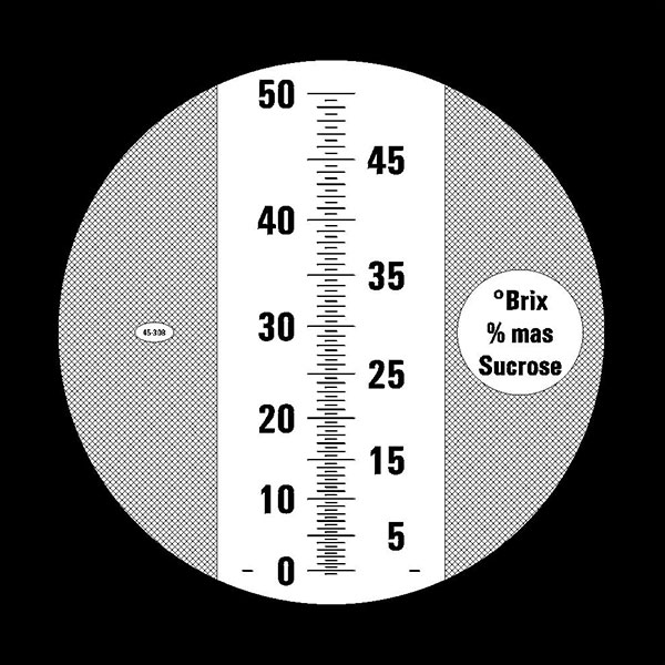 Eclipse Refractometer Scale 0-50 Brix, Bellingham + Stanley